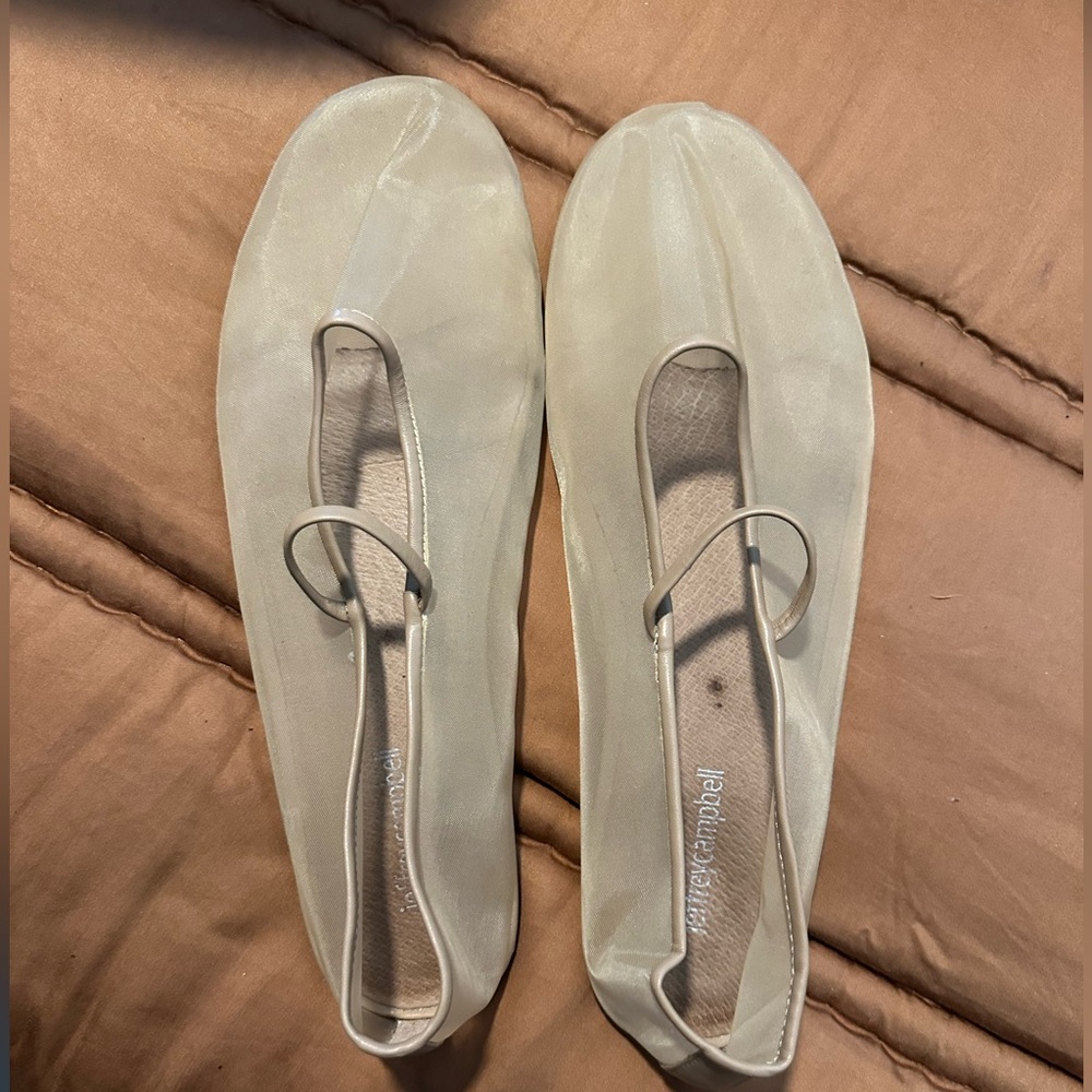 Mesh ballet flats